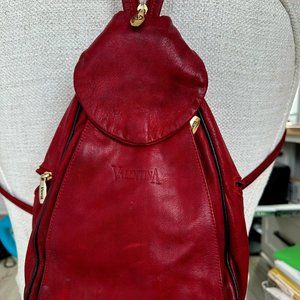 Rare Valentina Leather shoulder and backpack mix use bag